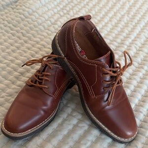 Deer Stags Boy’s Chestnut Brown Lace-Up Oxfords